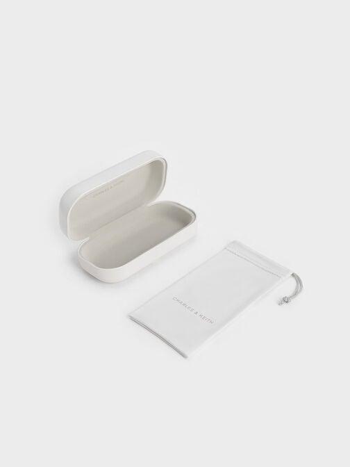 نظارة شمسية جابين واسعة بتصميم فراشة, أسود, hi-res