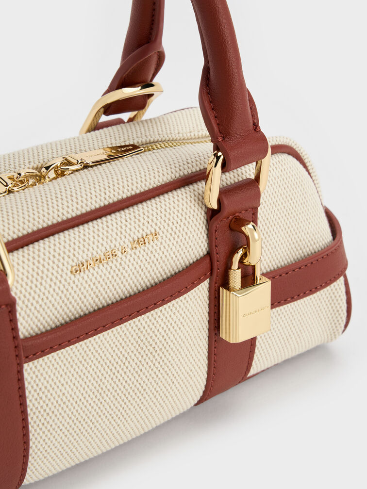 حقيبة بولينج من قماش سكوتي, قرميدي, hi-res