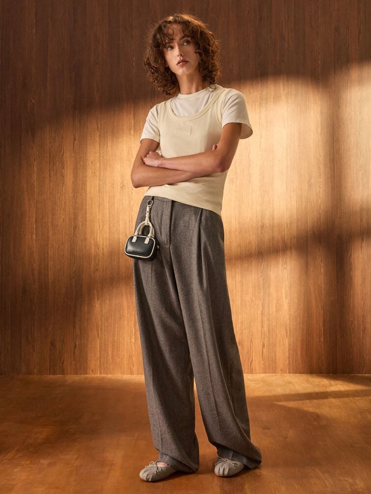 Sianna Two-Tone Bag Charm, Multi, hi-res