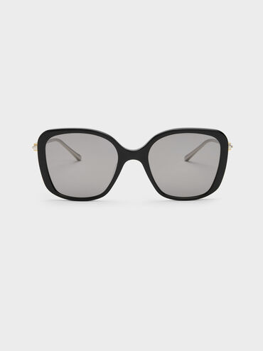 Adalyn Butterfly Sunglasses, Noir, hi-res