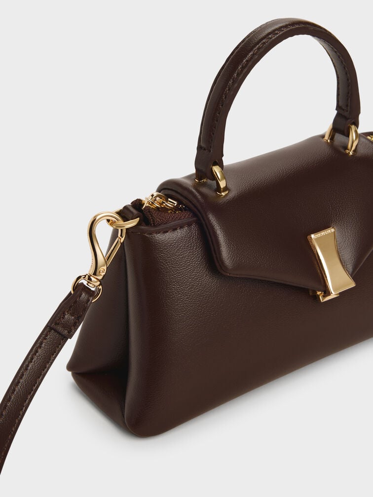 Micro Lilibet Top Handle Bag, Espresso Brown, hi-res