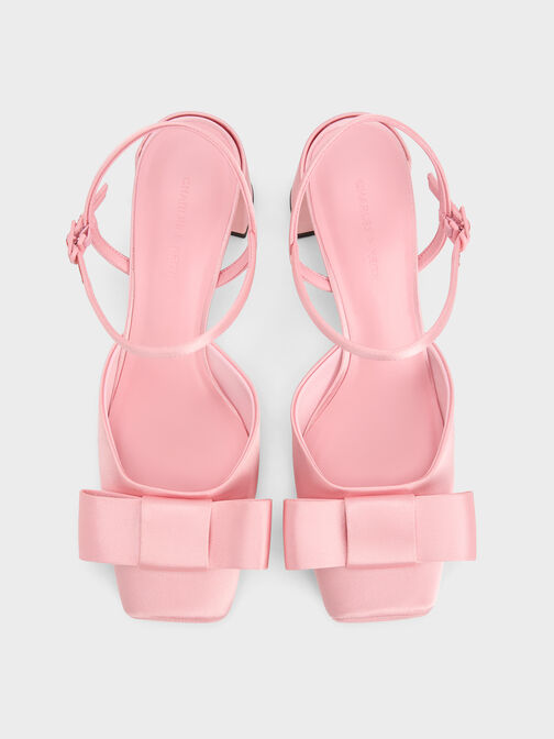Brantley Bow Ankle-Strap Pumps, Pink, hi-res