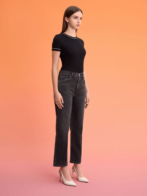 حذاء بكعب ستيليتو مفتوح من الخلف بحزام حول الكاحل, أبيض طباشيري, hi-res