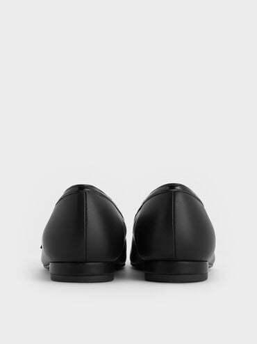 حذاء ماري جين مزين بشرائط, أسود, hi-res