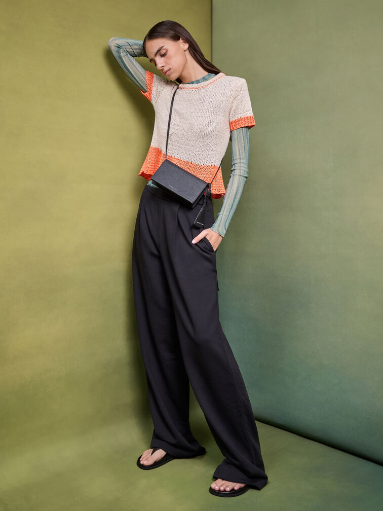 Beryl Long Wallet, Noir, hi-res