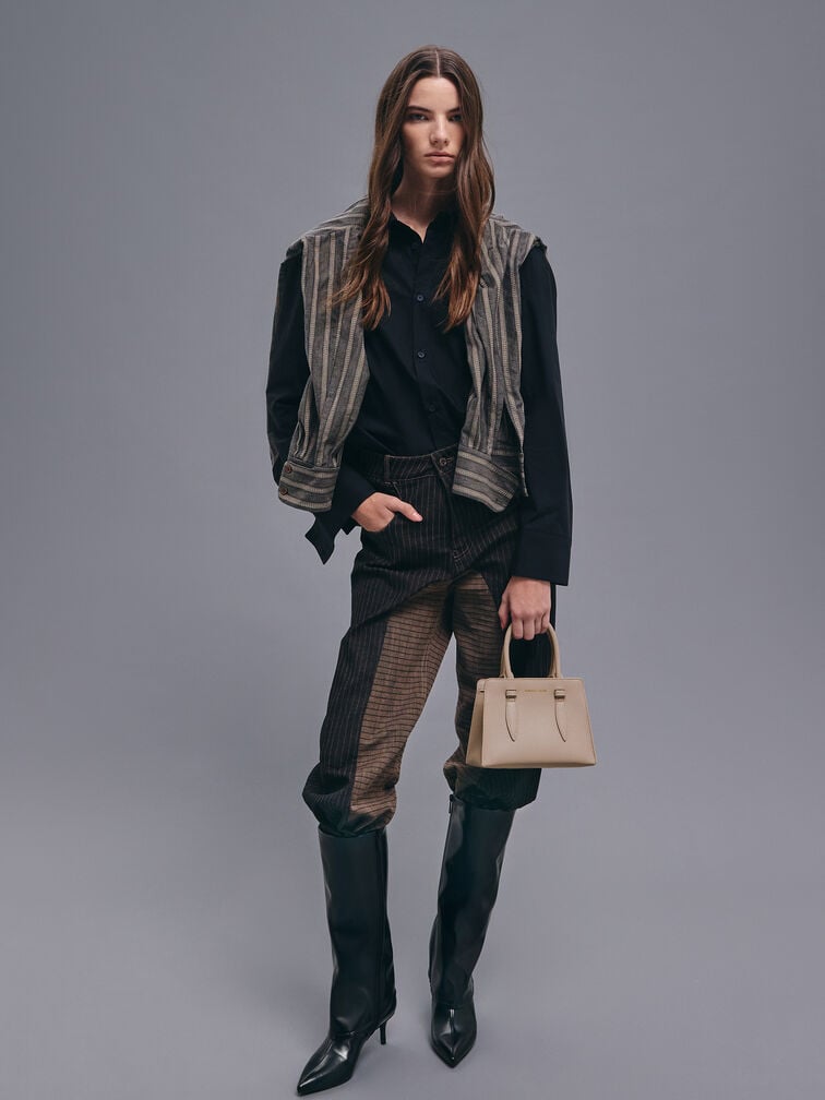 حقيبة توت من ألين بتصميم متماسك على شكل شبه منحرف, تاوب, hi-res