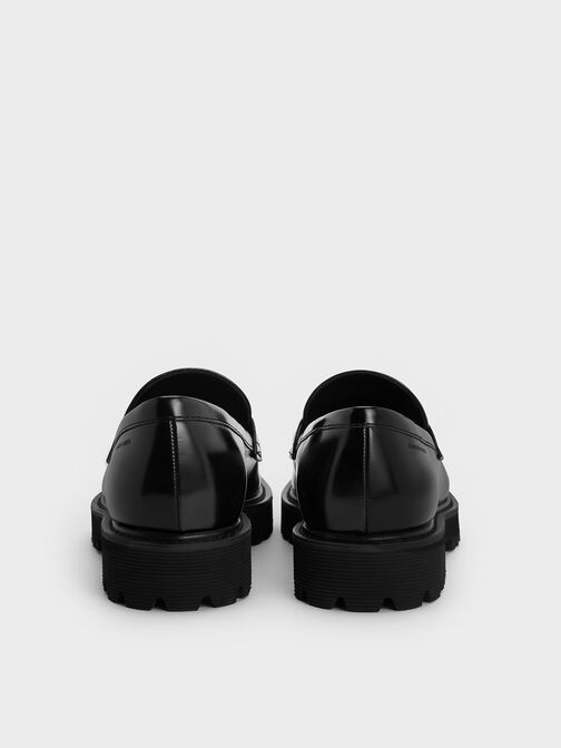 Kaiya Penny Loafers, Black Boxed, hi-res