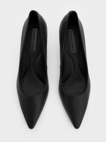 حذاء إيمي بمقدمة مدببة وكعب القطة لأناقة تناسب كل إطلالة, أسود, hi-res