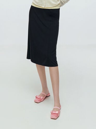 Brantley Bow Mules, Pink, hi-res