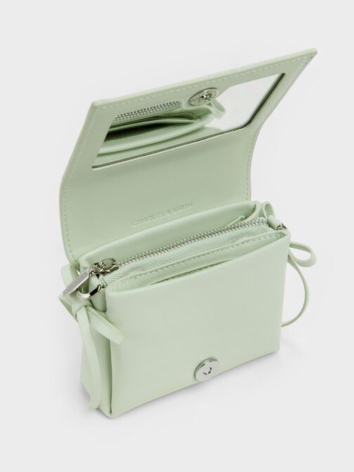 Hazel Bow Small Wallet, Mint Green, hi-res
