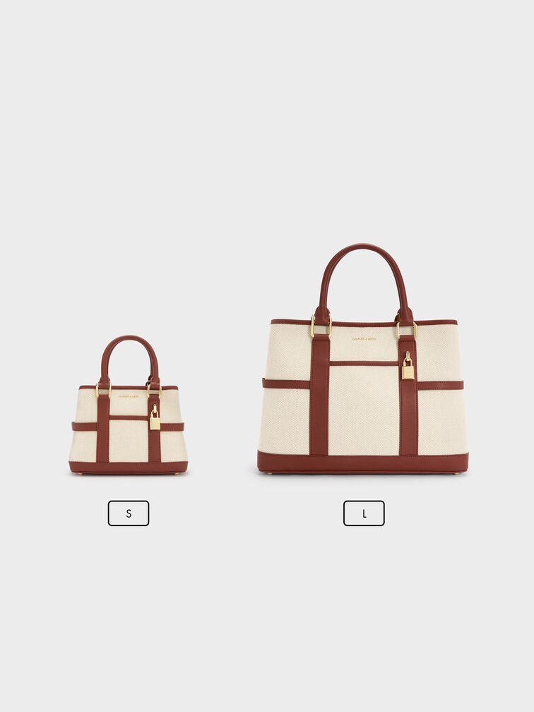 حقيبة قماشية صغيرة على شكل كلب سكوتي, قرميدي, hi-res