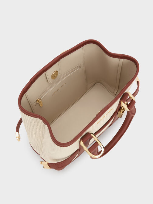 حقيبة قماشية صغيرة على شكل كلب سكوتي, قرميدي, hi-res