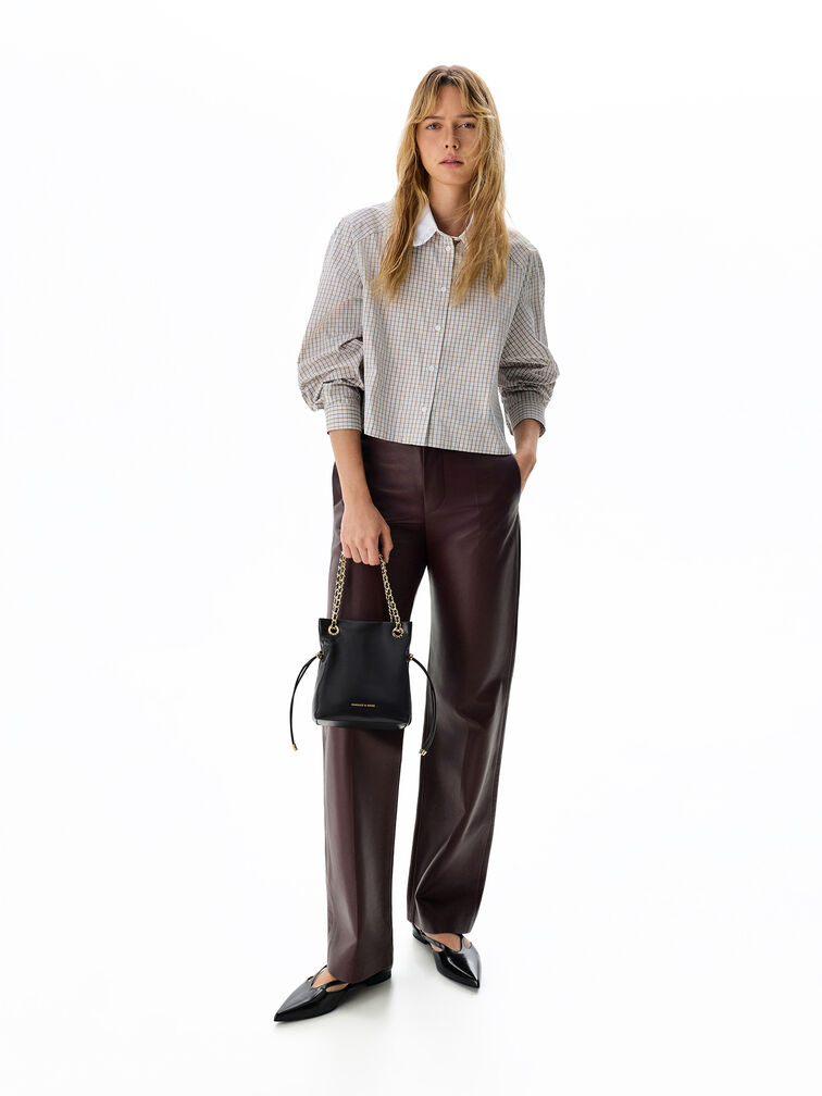 Arya Braided-Chain Crossbody Bag, Black, hi-res