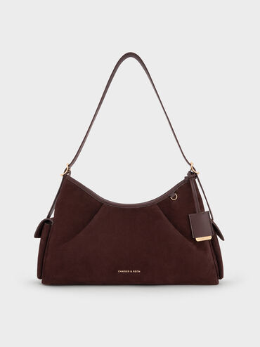 Khai Side-Pocket Shoulder Bag, Espresso Brown, hi-res