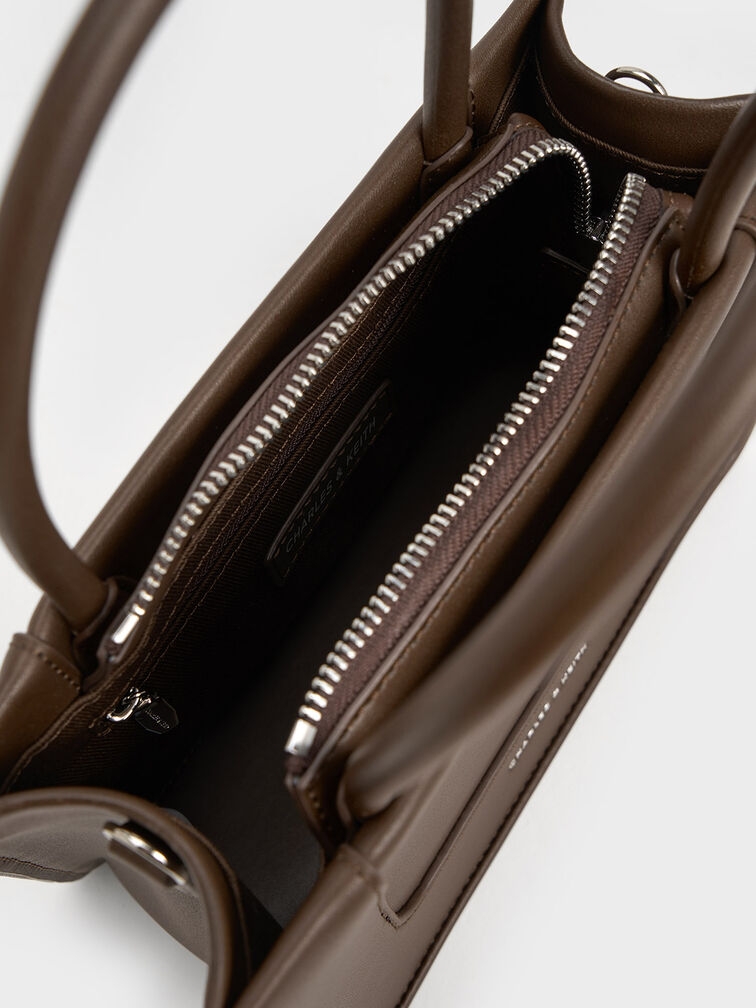 حقيبة توت صغيرة دايلا, بني داكن, hi-res