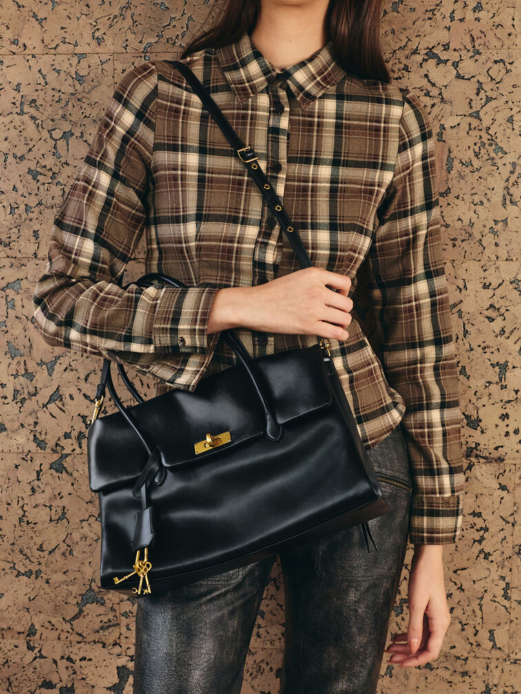 حقيبة توت "كيري" ترابيز, أسود, hi-res