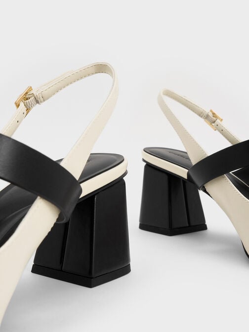 حذاء إيفيت بكعب وتصميم ماري جين مفتوح من الخلف, أبيض طباشيري, hi-res