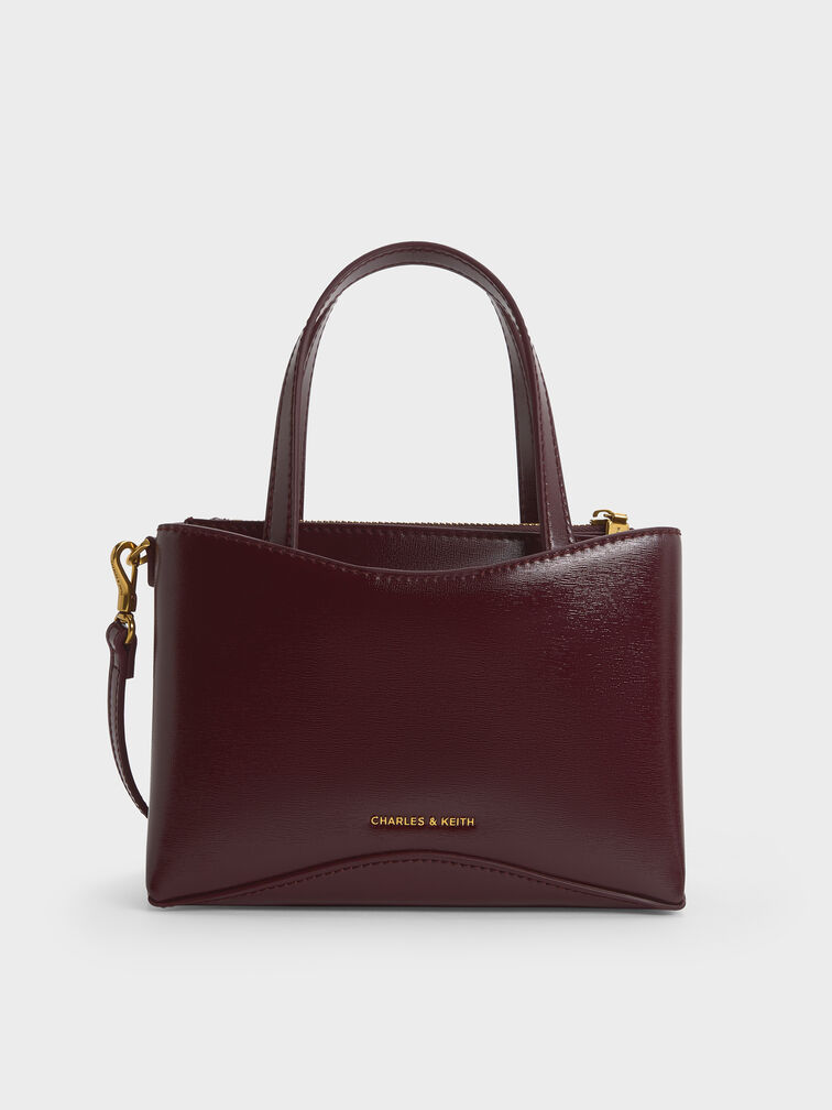 Mini Sybill Tote Bag, Wineberry Red, hi-res