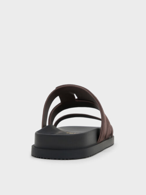 صندل بيتينا مسطح من الشمواه, بني محبّب غامق, hi-res