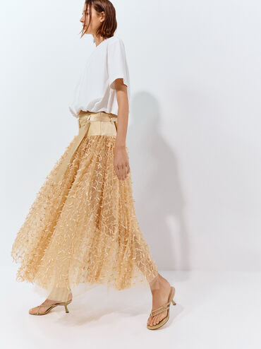 Faux Suede Crossover Toe-Ring Strappy Heels, Sand, hi-res