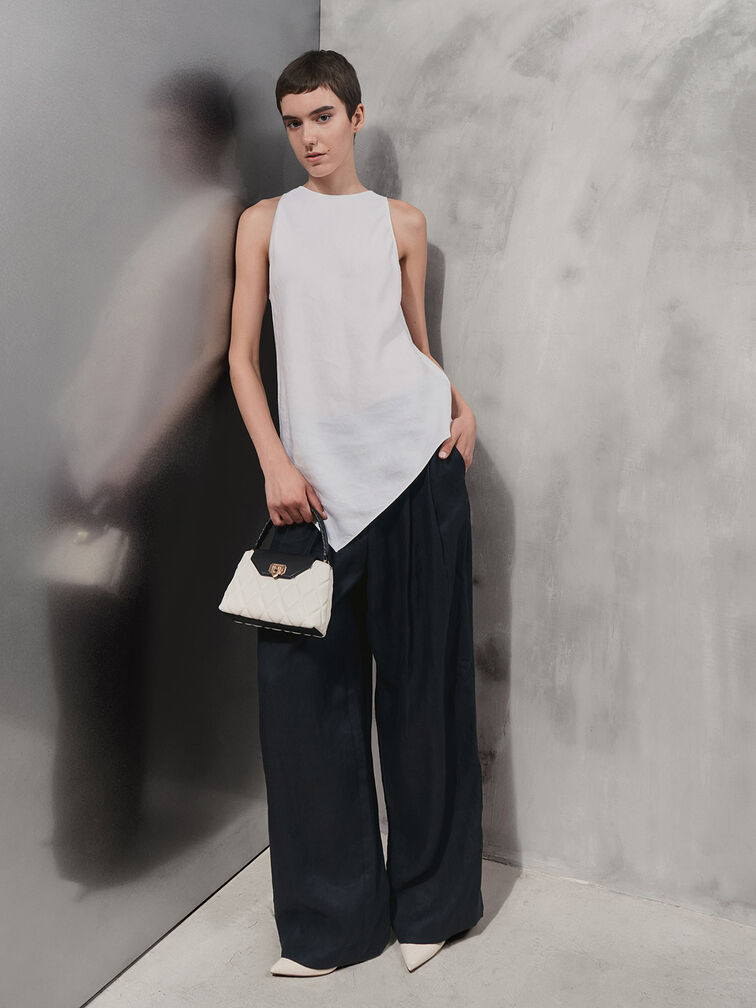 حقيبة أروين المبطنة بحزام مضفر وذراع علوي, متعدد الألوان, hi-res