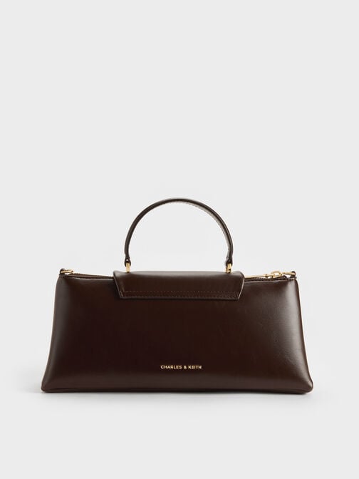 Lilibet Elongated Top Handle Bag, Espresso Brown, hi-res