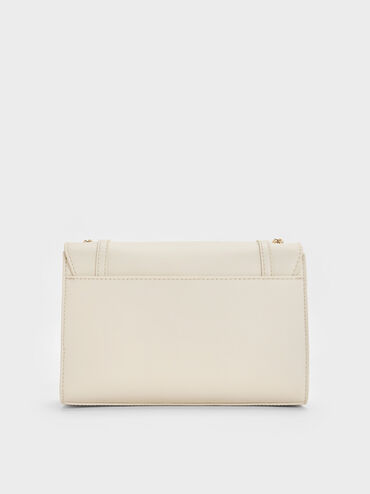 Shalia Chain-Strap Shoulder Bag, Cream, hi-res