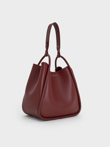 Lyla Tubular Slouchy Tote Bag, Mulberry Plum, hi-res