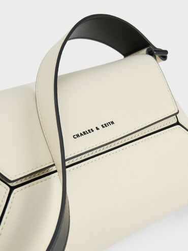 حقيبة كتف نسرين بتصميم هندسي, متعدد الألوان, hi-res