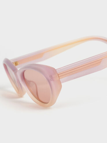 Bijou Cateye Sunglasses, Jelly Pink, hi-res
