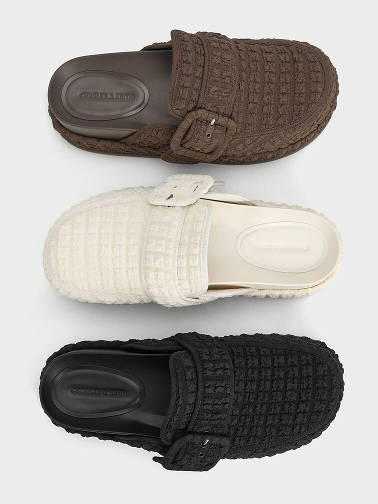 ميولز لورين ذات بتصميم مزخرف وكعب فلاتفورم, أبيض طباشيري, hi-res