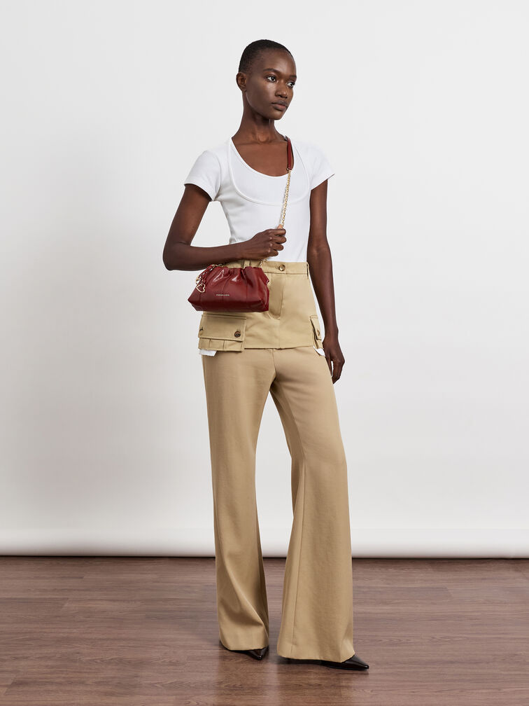 حقيبة كروسبودي من سياراروشد, برغندي, hi-res