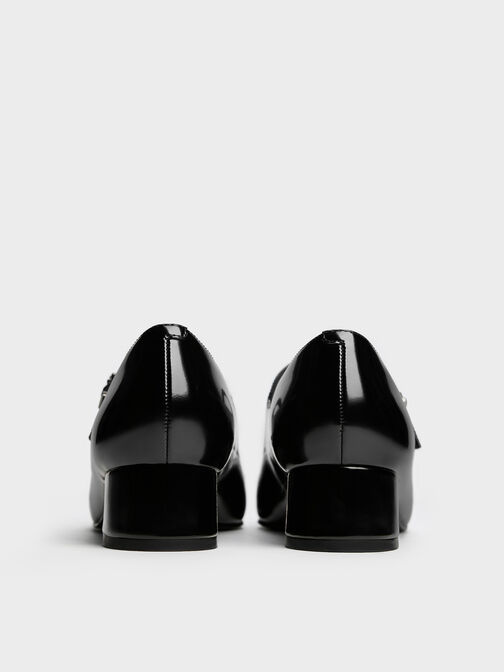Kelis Rose-Bow Mary Jane Pumps, Black Boxed, hi-res