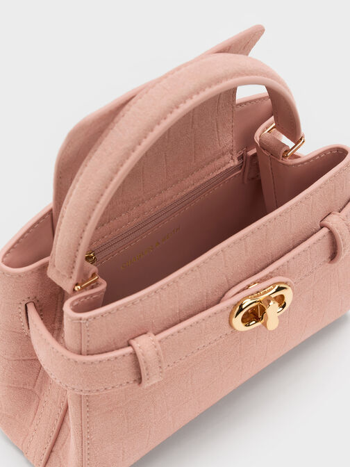 Aubrielle Top Handle Bag, Pink, hi-res