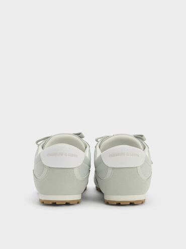 أحذية رياضية (سنيكرز) من النايلون بألوان متباينة, أخضر نعناعي, hi-res