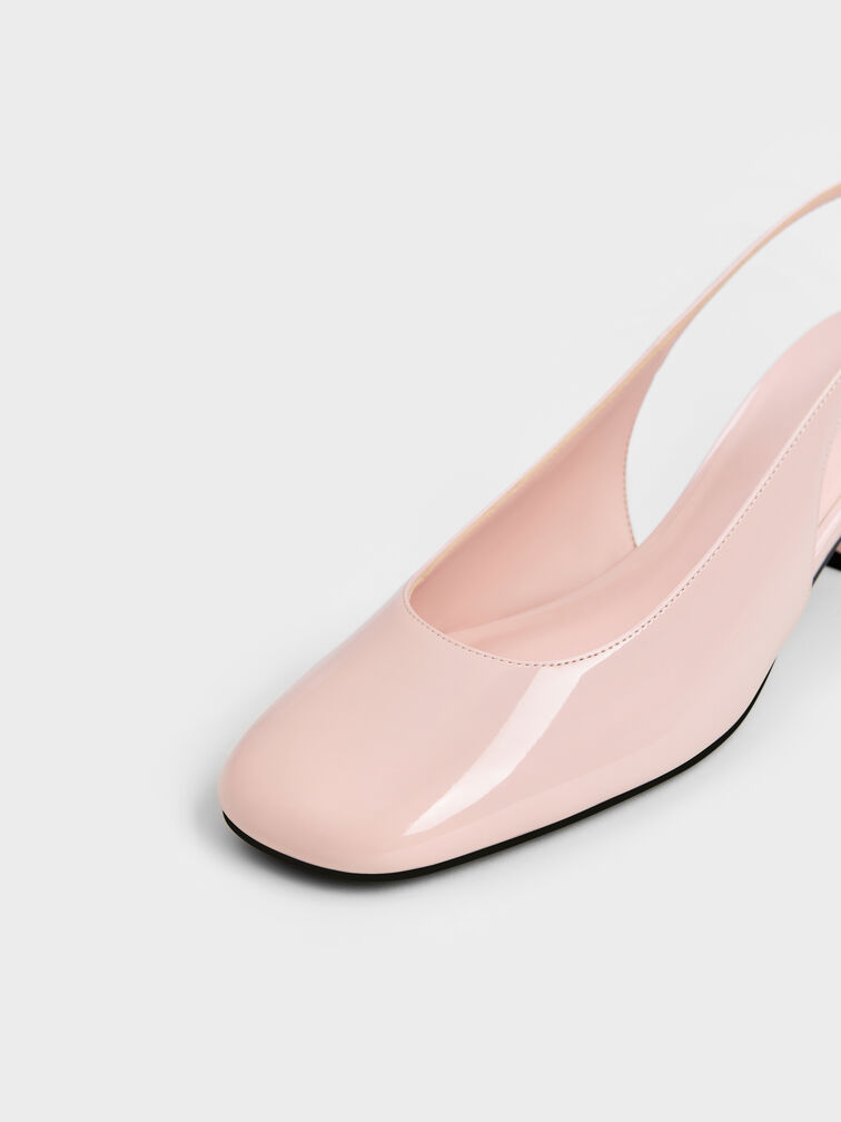 Danni Patent Slingback Pumps, Blush, hi-res