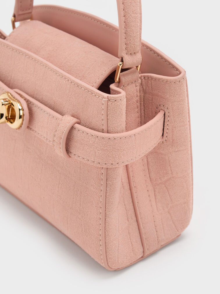 Aubrielle Top Handle Bag, Pink, hi-res