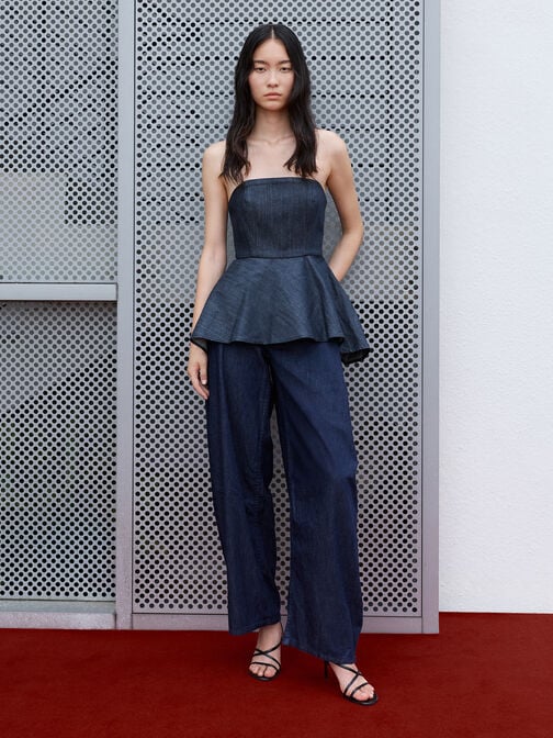 صندل ستيليتو بحزام خلفي كروس أوفر, أسود, hi-res