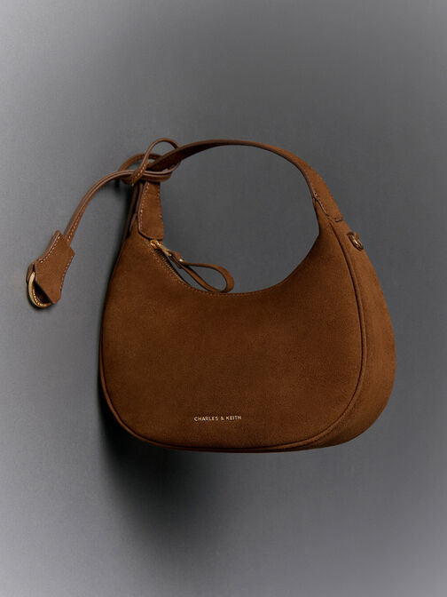 شنطة هوبو فيجا شامواه صناعي, Pecan Brown, hi-res