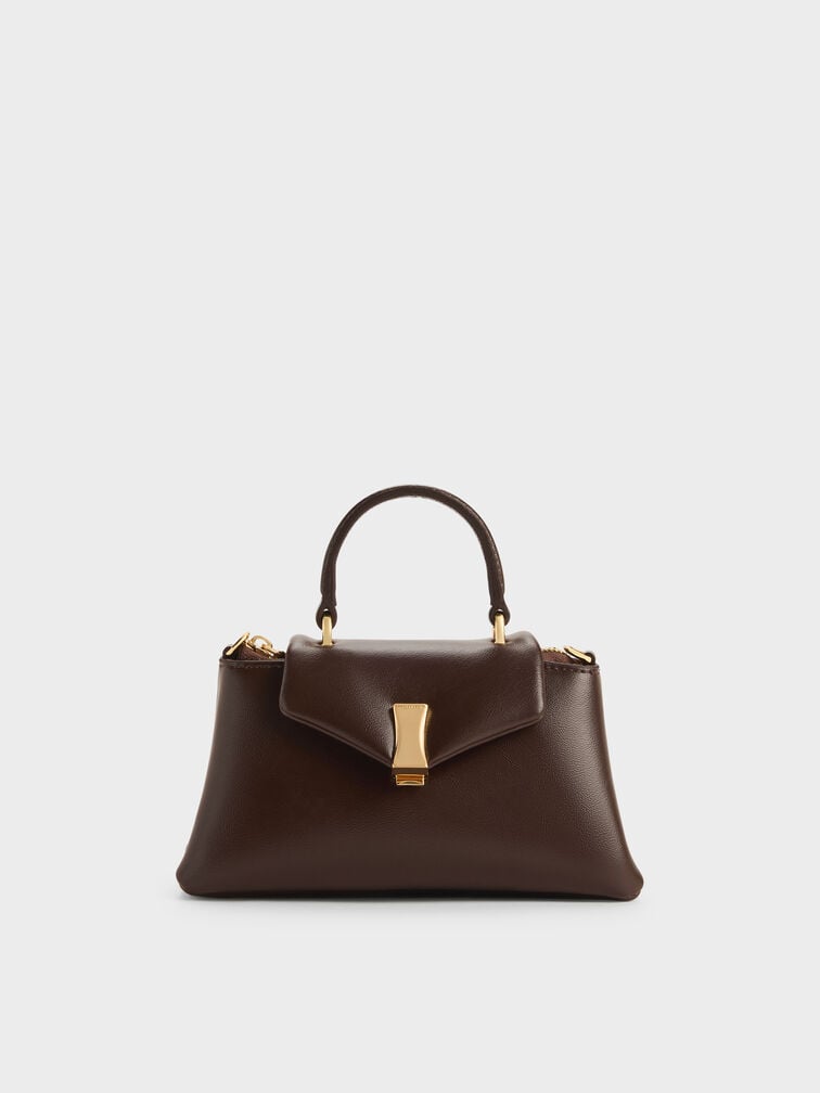 Micro Lilibet Top Handle Bag, Espresso Brown, hi-res