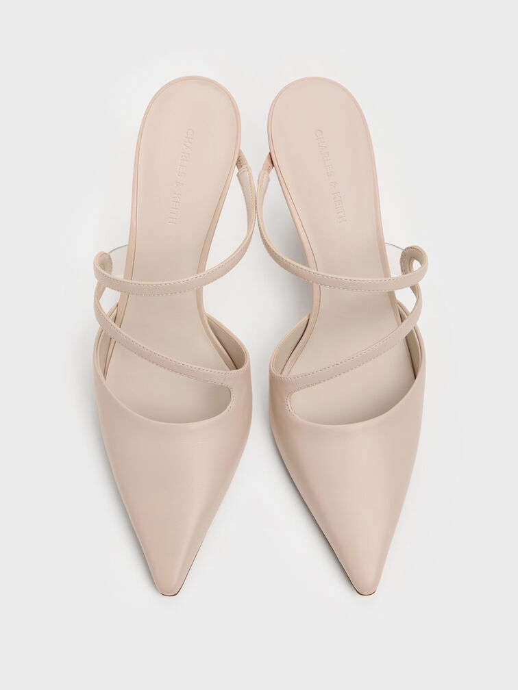 حذاء ميول أردن بمقدمة مدببة وكعب متموج, وردي فاتح, hi-res