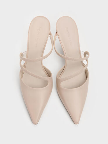 حذاء ميول أردن بمقدمة مدببة وكعب متموج, وردي فاتح, hi-res