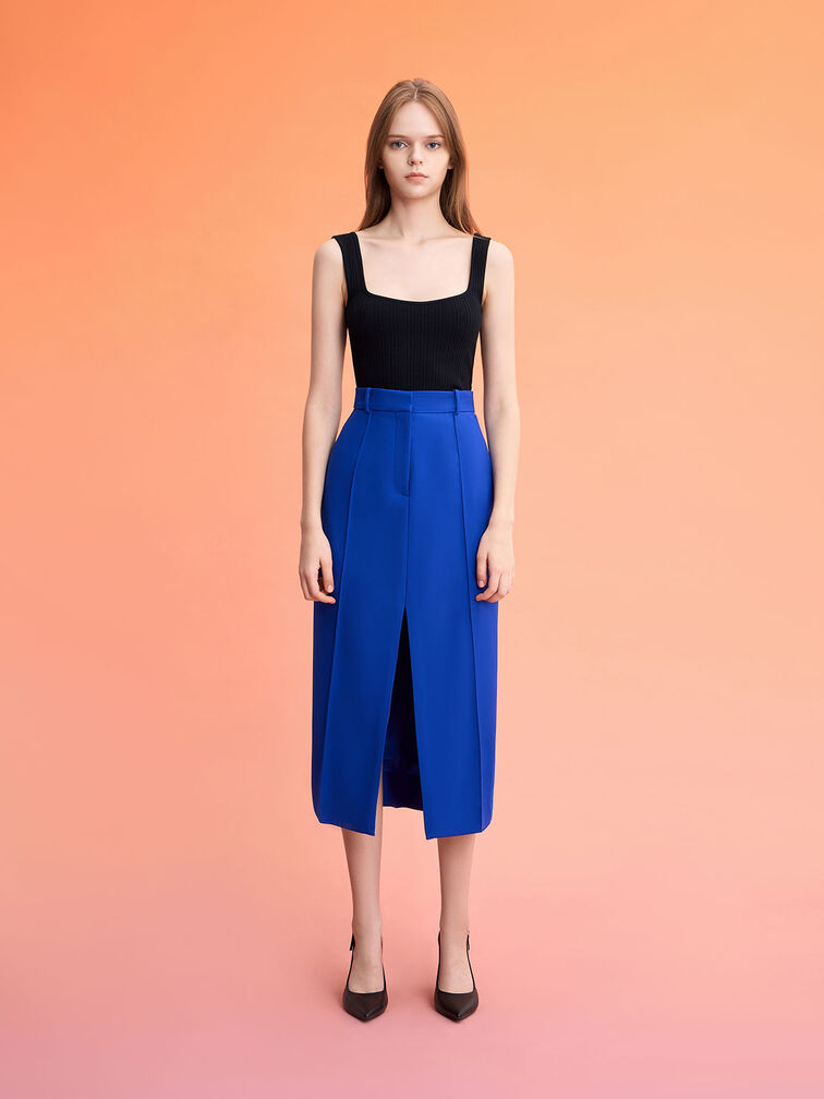 حذاء بكعب ستيليتو وسير خلفي, أسود, hi-res