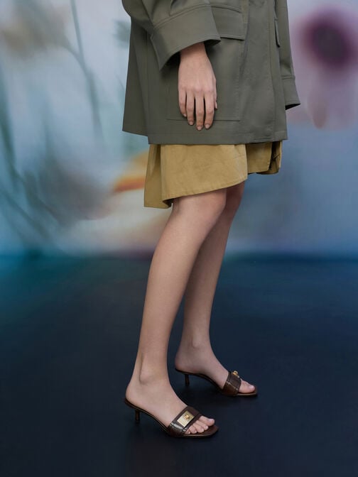 Aelin Kitten-Heel Mules, Espresso Brown, hi-res