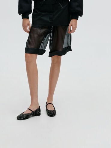 حذاء ماري جين جيرترود شمواه صناعي, أسود خشن, hi-res