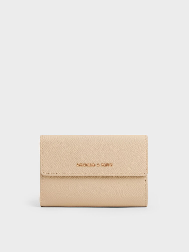 Tricha Turn-Lock Wallet, Sand Beige, hi-res