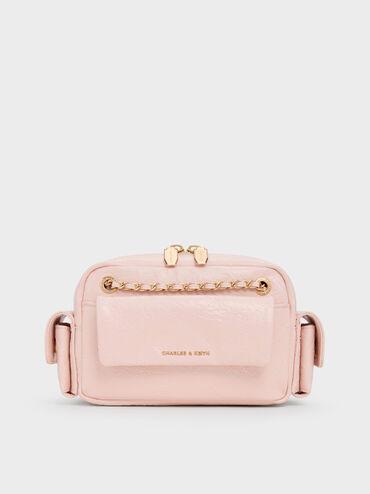 Duo Quilted Crossbody Bag, Soft Pink, hi-res