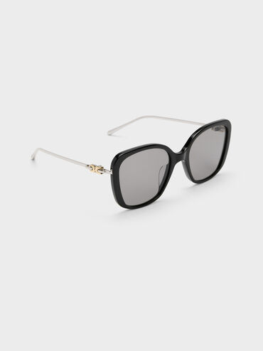 Adalyn Butterfly Sunglasses, Noir, hi-res