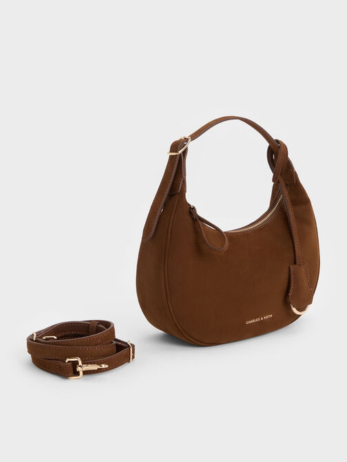 شنطة هوبو فيجا شامواه صناعي, Pecan Brown, hi-res
