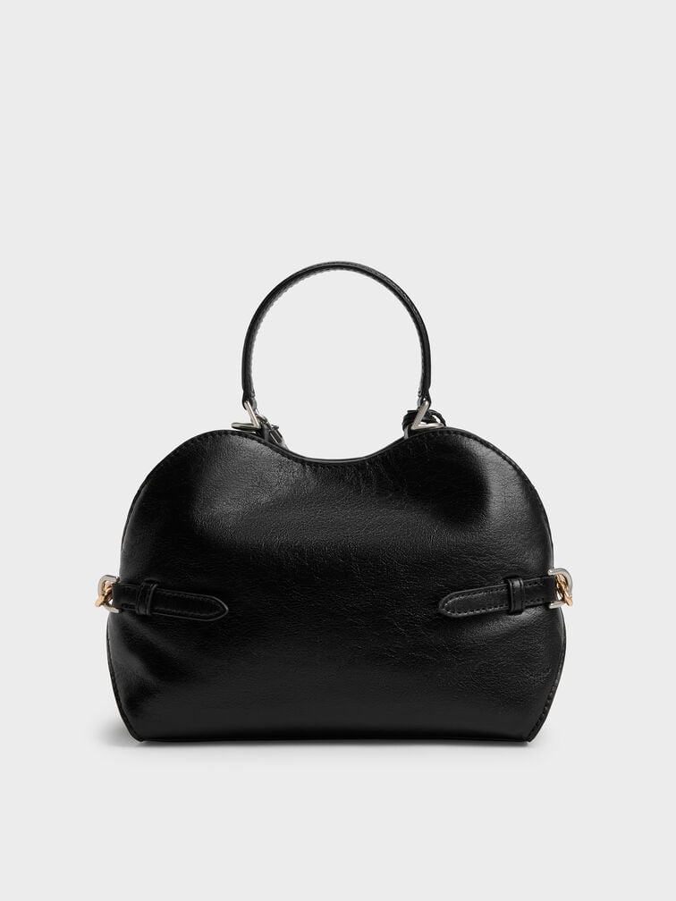 Delfina Chain Side-Belt Tote Bag, Noir, hi-res